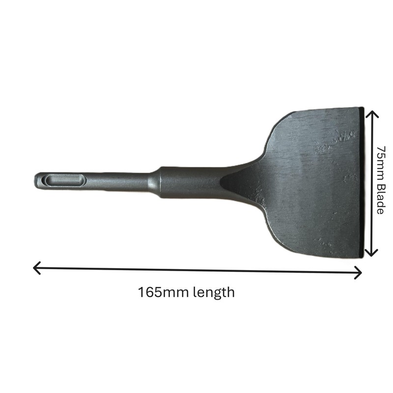 SDS Plus Tile Chisel 165mm x 75mm 25 Degree Angled