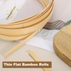 sourcing map 3 Rolls Bamboo Strips for Weaving, 0.16" x