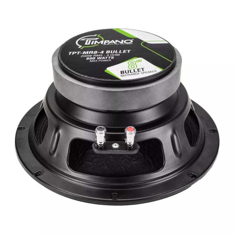 Timpano 2x Timpano TPT-MR8-4 Bullet Pro Audio Midrange Car Speakers