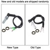 Qiilu Hydraulic Brake Switch Motorcycle Hydraulic Brake Switch Curved Head