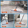 CLEANHOME Rubber Floor Squeegee for Concrete Floor, Tile Floor, Metal