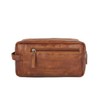 SPIKES & SPARROW Toiletry Bag Genuine Leather Men's 021826, Cognac,