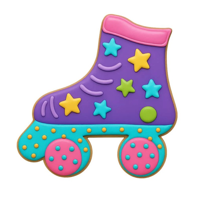 Mighty Gadget Roller Skate Cookie Cutter - 3.5x3.5 Inches, (Random