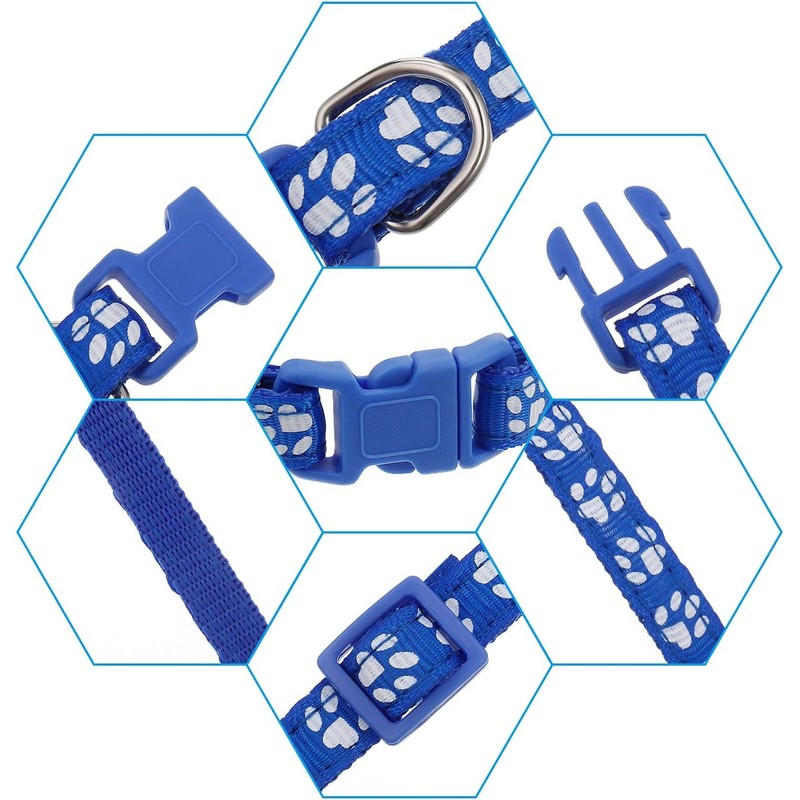 Chenkaiyang 12 Pack Puppy Collars for Litter, Adjustable Puppy ID