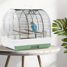 Yokolo Bird Cages for Parakeets-Acrylic Bird Cage, Parrot Travel cage Medium Birds for African Grey Conure Cockatiel Lovebird Finch Canarie, Large