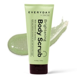 Everyday by frank body Brightening Body Scrub | With Vitamin C and Mandelic Acid to Scrub Away Dead and Dry Skin, Leaving Smooth, Glowing Skin | Vegan & Cruelty Free| Bamboo & Camellia Scent | 200g