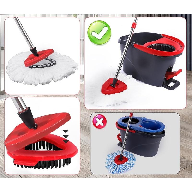 Spin Mop Head Replacement & Shower Floor Scrubberï¼for O Cedar