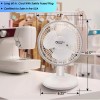 Comfort Zone 6 Inch Desk Fan White 2 Speed Quiet