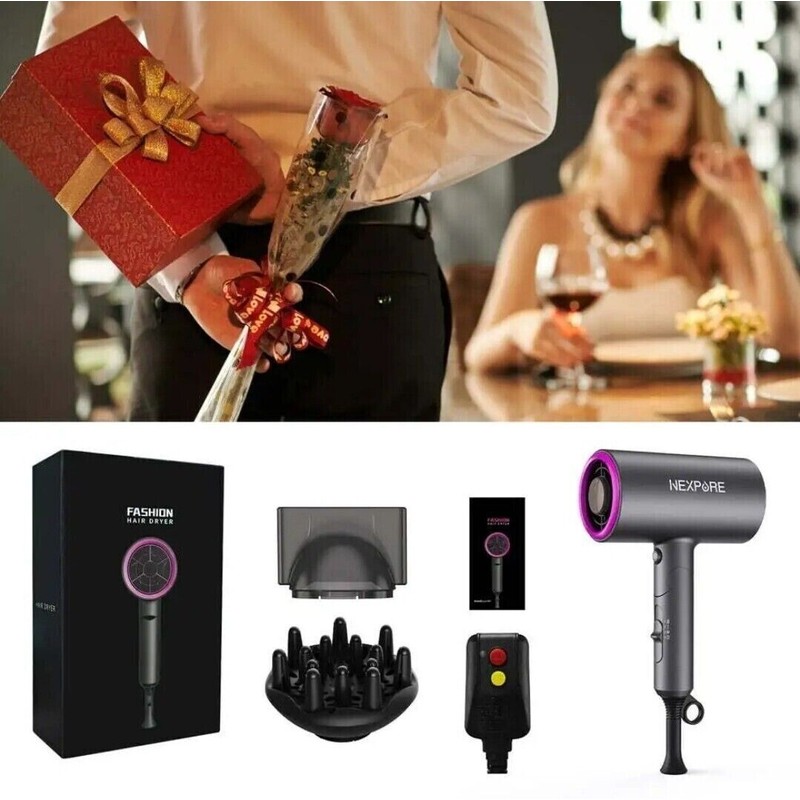 NEXPURE Hair Dryer, 1800W Professional Ionic Hairdryer for Hair Care,