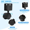 PATIKIL 1" Swivel Caster with 7/9" U Bracket, 4 Pack