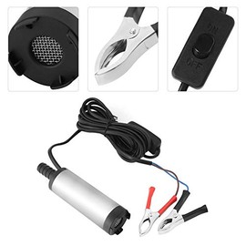 12 V 3.8 cm Bomba de Tambor de Transferencia de Aceite de Diésel Portátil Sumergible Mini Mini Submarinador de 8500r / m