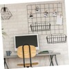 Zerodeko 2Pcs Wall Mount Hanging Wire Baskets for Kitchen Bathroom