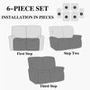 GOWT Recliner Chair Covers Stretch Recliner Cover 6-Piece with Pocket,