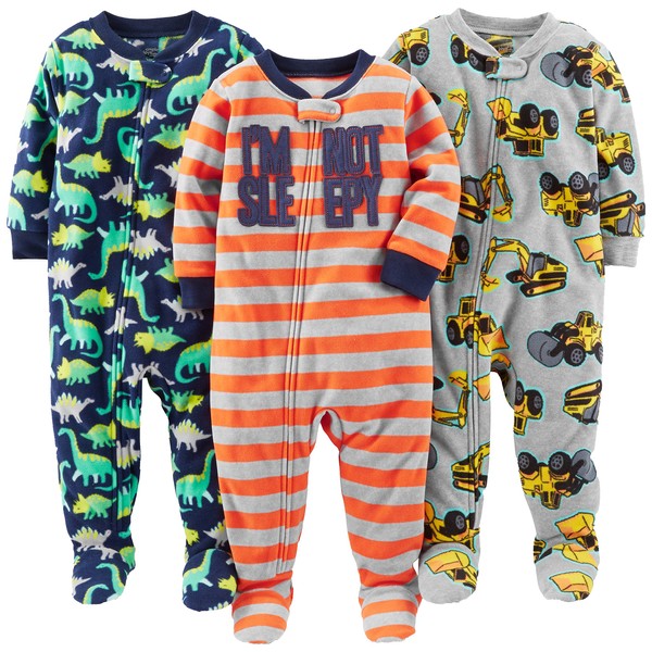 Simple Joys by Carter's Baby Boys' 3-Pack Loose Fit Flame