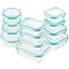 Bayco Glass Food Storage Containers with Lids, [24 Piece] Meal