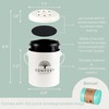 Perfnique Kitchen Compost Bin, 1.3 Gallon Countertop Compost Bin with