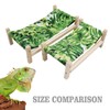 Bearded Dragon Bed, Wooden Reptile Sleeping Hammock, Bearded Dragon Tank