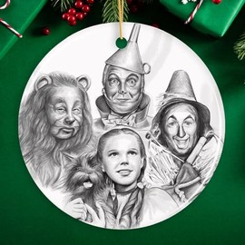 Vintage Oz Christmas Ornament, Drawing and Illustration