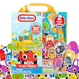 Juego de pegatinas de Little Tikes reposicionables – Pegatinas para coche y camión para niños a partir de 3 años