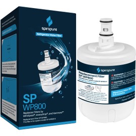 SpiroPure SP-WP800 NSF Certified Refrigerator Water Filter Replacement for 8171413, NLCS200, 9002, EDR8D1, NL200, 46-9002, 8171787, 8171414, 2204326, 2206048 (1 Pack)