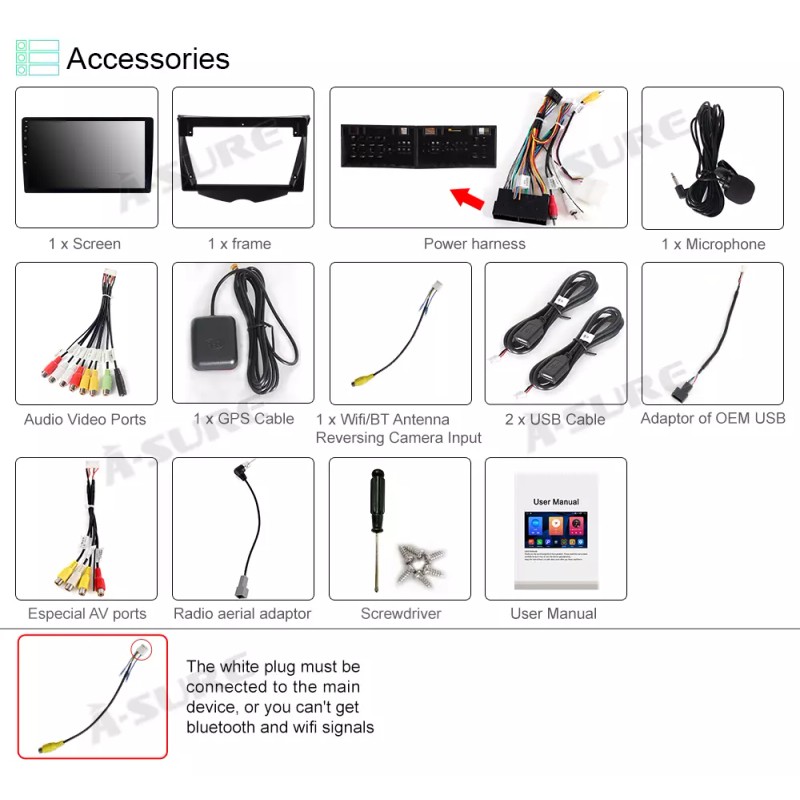 ASURE 2+32GB Carplay For Hyundai Veloster FS 2012-2017 Car Stereo