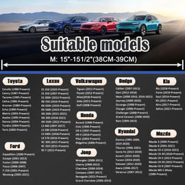 West Llama Customized Auto Car Steering Wheel Cover, Universal Leather Steering Wheel Cover(Black+Blue-Standard Size)