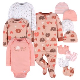 Gerber Baby Boys and Girls 12 Piece Layette Gift Set, Mommy's Bestie, 0-3 Months