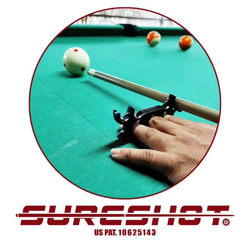 Sure Shot 3-Finger Billiard Mechanical Bridge for Billiards, Hand Held