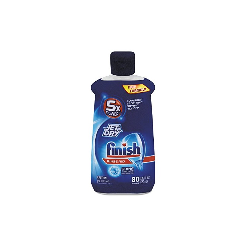 FINISH 75713CT Jet-Dry Rinse Agent, 8.45oz Bottle (Case of 8)