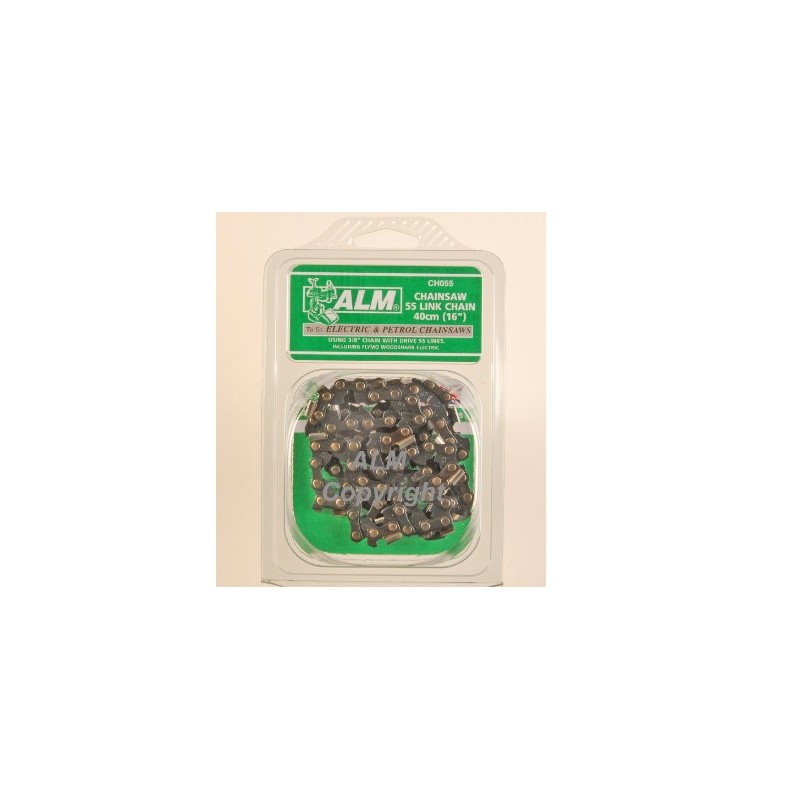 ALM Manufacturing CH055 3/8-inch x 55-Links Chainsaw Chain Fits 40cm