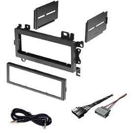 Car Stereo Dash Kit and Wire Harness for Installing a New Single Din Radio for 1997-2001 Jeep Cherokee, 1996-1998 Jeep Grand Cherokee, 1997-2002 Jeep Wrangler