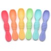 PrimaStella - Juego de cucharas masticables de silicona para bebés