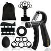 benlidoner Hand Trainer Finger Trainer Set of 6 Adjustable Grip