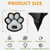 4 Pack Paw Print Solar Light Outdoor,Solar Dog Paw Light