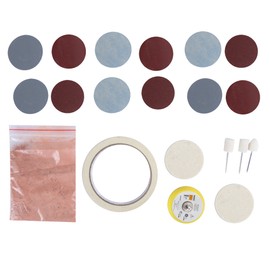 20pcs / set Watch Glass Polishing Pad Felt Polishing Buffing Wheel Watch Polish Kit