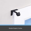 Kenney Fast Fit 5/8" No Measure Curtain Rod Brackets, Matte