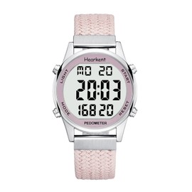 Hearkent Pedometer Watch for Women, Step Tracker with Calories Counter, Non Bluetooth Pedometer Watch, 30M Waterproof, LCD Large Number Display Wrist Watch for Walking and Daily Activity