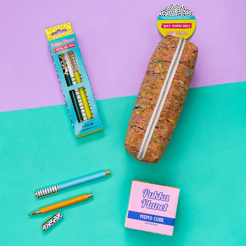Pukka Pad, Pukka Planet Metal Pens with Refillable Gel Ink