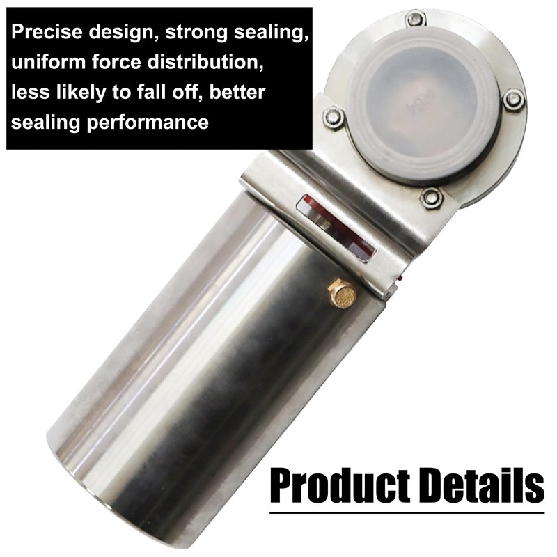 HQHAOTWU Tri Clamp Sanitary Pneumatic Actuator Butterfly Value Stainless Steel