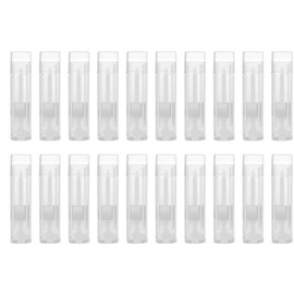 BRIIKPP Clear Lip Balm Tubes - 20 Pack Rotatable Lipstick Container Refill - Perfect for Home Makeup