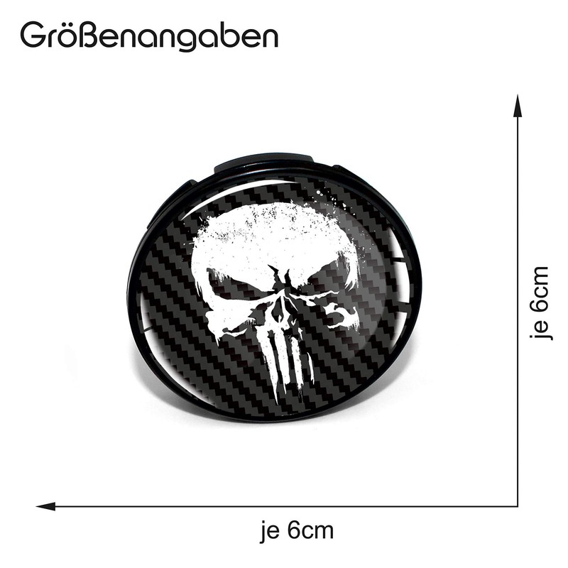 4 x Hub Caps, 60 mm Diameter, Wheel Centre Caps,