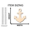 Unfinished Wood Thick Anchor Shape Craft up to 46" DIY