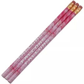 Atlanta Falcons Pink Pencils 6 Pack Pink