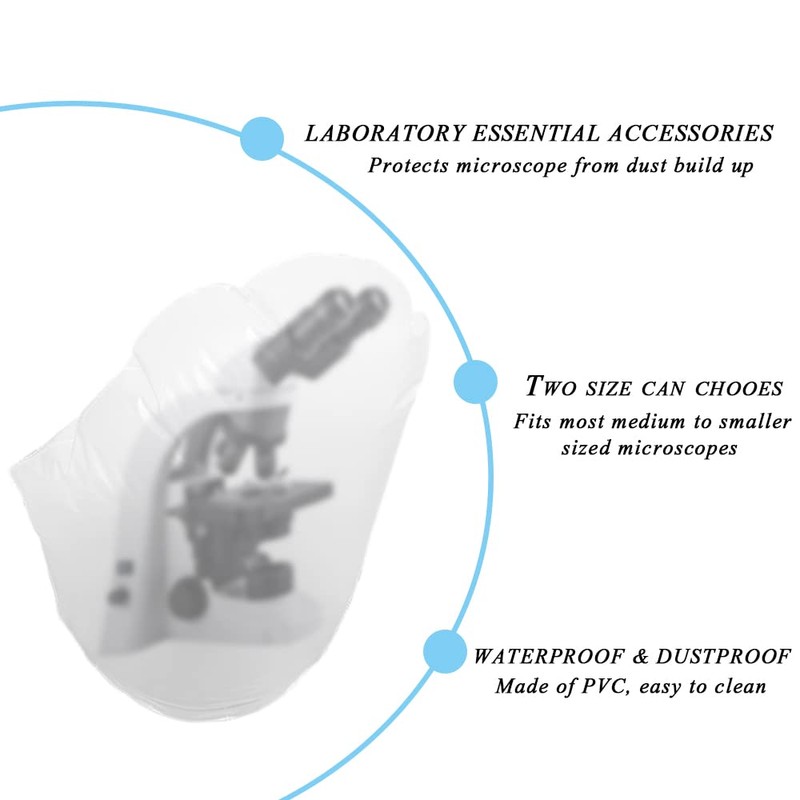 Microscope Dust Cover Fit Full Size Standard Microscopes - Lab