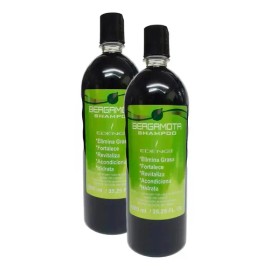 2 Pieza De Shampoo Orgánico Aceite De Bergamota Un Litro                                                                                              