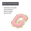 sourcing map Chenille Iron-On Letter Patch Alphabet G 3.1 Inches