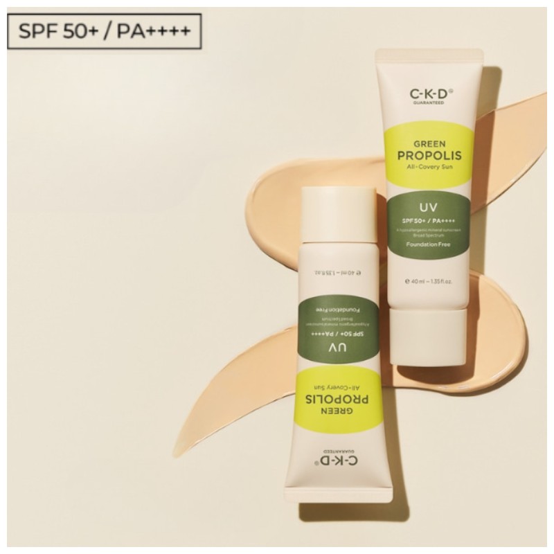 CKD Green Propolis All-Covery Sun SPF50+ PA++++ 40ml [Foundation free