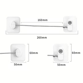 Mmaxboss Paquete de 2 candados para refrigerador, con llaves, cerradura de combinación resistente para nevera, cerraduras de seguridad para niños con calcomanía fuerte y tornillos, para armarios