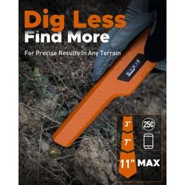 Rechargeable Metal Detector Pinpointer for Adults & Kids, Fully Waterproof Hand-held Metal Detectors Wand with One-Key Interference Elimination, Superhet-Tec Pin Pointer Metal Detector Accessories