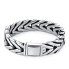 Men's Premium Foxtail Link Chain Bracelet, Stainless Steel